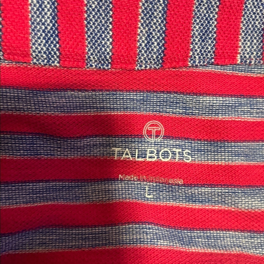 Talbots Red and Blue Striped Top - Picture 2 of 2